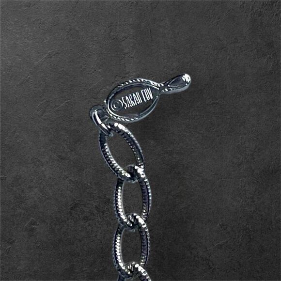 Sarah Coventry Panel Necklace Silver Tone “Lady of Spain” Statement Vintage Bib - Picture 5 of 6